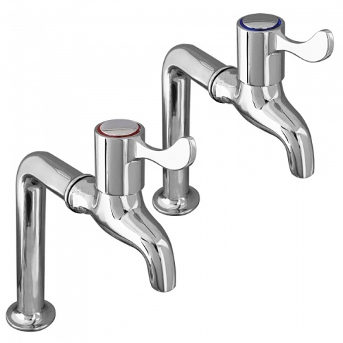 Hart Short Lever Pillar Taps NotJustTaps.co.uk